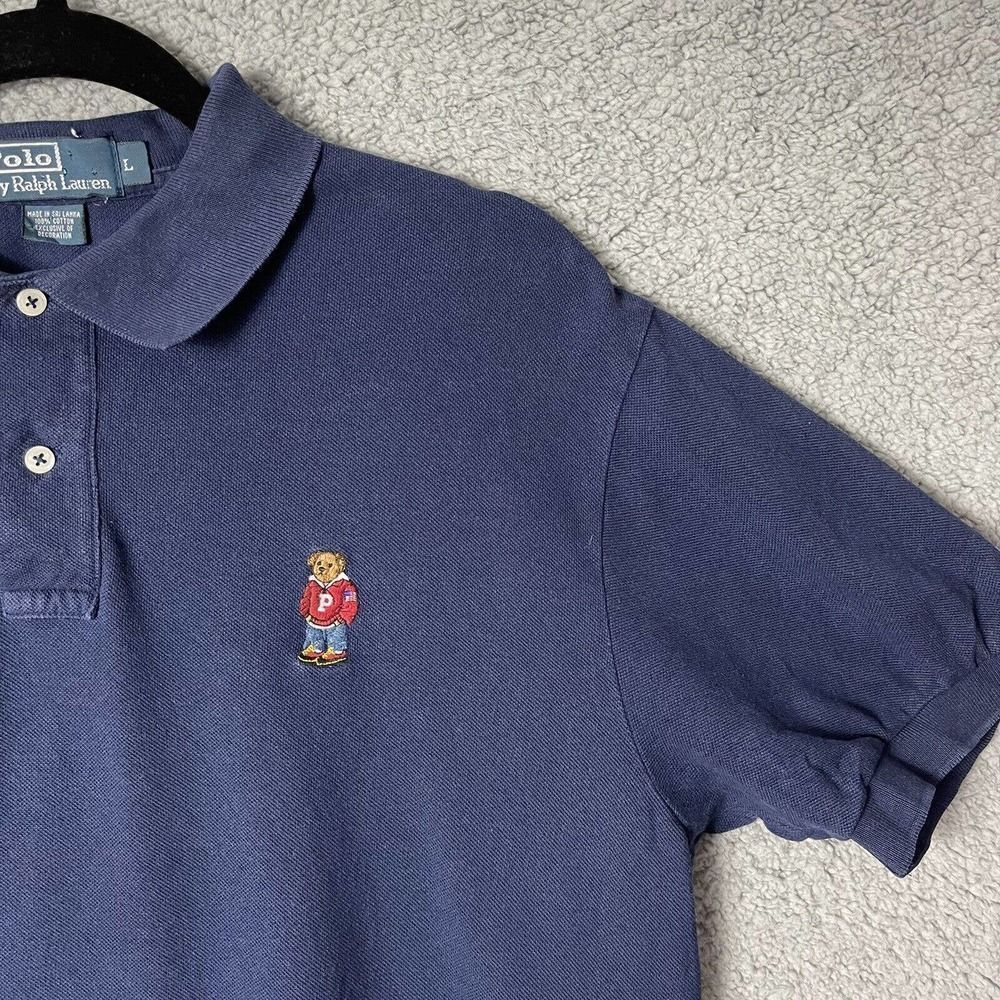 Vintage Ralph Lauren Polo Teddy Pocket Golf Shirt Short Sleeve Size Large - Picture 3 of 9